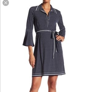 New Max studio bell sleeve jersey dress